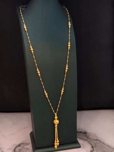 سبحة ذهب عيار 21 موديل الدوريكا وزن 16.74 جرام