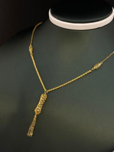 قلادة الهبه ذهب عيار21 فاخره و انيقه وزن 2.71 بواب...
