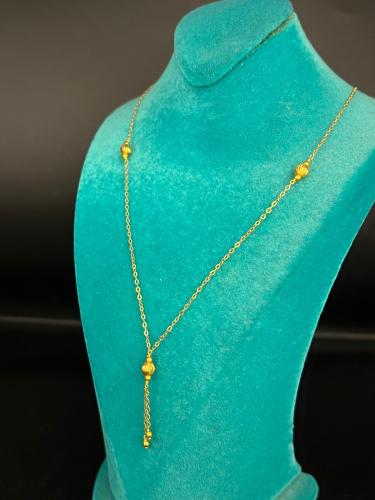 قلادة الكور ذهب عيار21 فاخره و مميزه وزن 2.83 بواب...