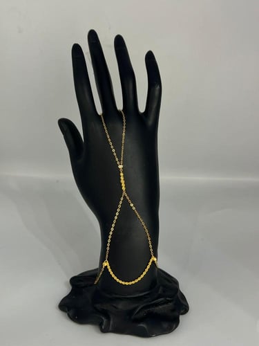 كف ذهب عيار 21 بتصميم ناعم وزن 1.74 جرام