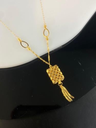 قلاده ذهب عيار21 فاخره و انيقه لي هدايا التخرج وزن...