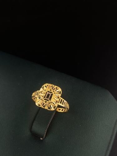 خاتم ذهب عيار21 ناعم و انيق للهدايا مقاس 16 بوابة....