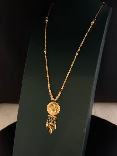 قلاده فاخره و مميزه لبس يومي ذهب عيار21 وزن 7.01 ب...