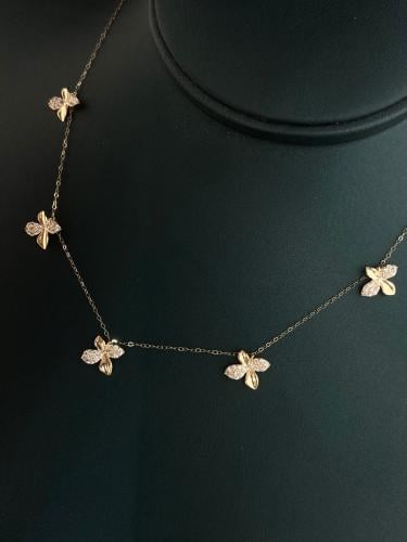 شوكر الوردة ذهب عيار18 فاخر و مميز وزن1.81 بوابة.4