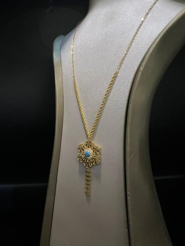 سبحة المبروم دورين ذهب عيار٢١ فاخره و انيقه بوابة....