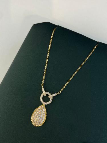 شوكر تصميم الماس ذهب عيار21 مميز و انيق بوابة.4