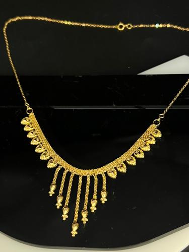 ياسمينه ذهب عيار21 فاخره و مميزه موديل هندي وزن 5....