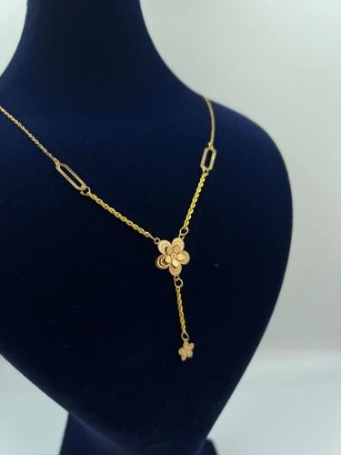 شوكر الورده 3D موديل المبروم فاخر و انيق ذهب عيار2...