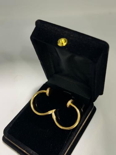 حلق المسمار ذهب عيار21 فاخر و مميز بوابة.5