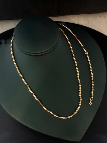 سواره و قلادة الكور ناعمه و انيقه ذهب عيار18 وزن 3...