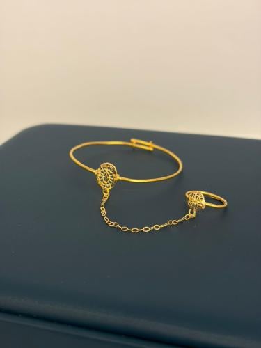 كف اطفال ذهب عيار21 مميز و انيق وزن 1.79 بوابة.5