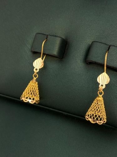 حلق ذهب عيار21 فاخر و مميز وزن 2.21 بوابة.4