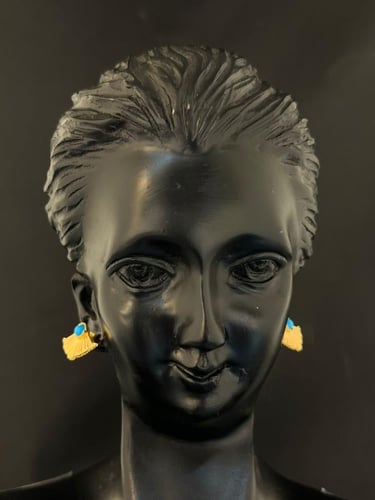 حلق ذهب عيار21 فاخر و انيق للهدايا بوابة.5