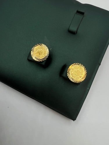 حلق الجنيه فاخر و انيق لبس يومي ذهب غيار ٢1