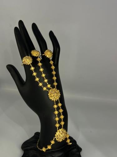 كف كرسي جابر ذهب عيار21 فاخر و مميز وزن 8.02 بوابة...