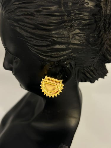 حلق ذهب عيار21 فاخر و مميز للمناسبات بوابة.5