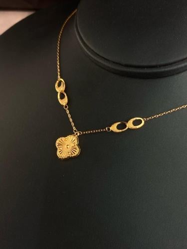 شوكر الورده ذهب عيار21 فاخره و مميزه وزن 2.11 بواب...