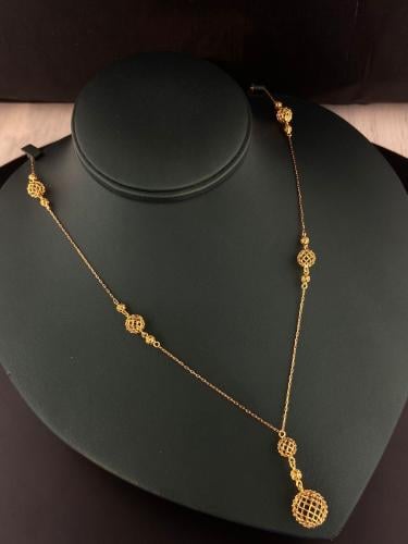 سبحه ذهب عيار21 وزن 7.74 فاخره و مميزه بوابة.4