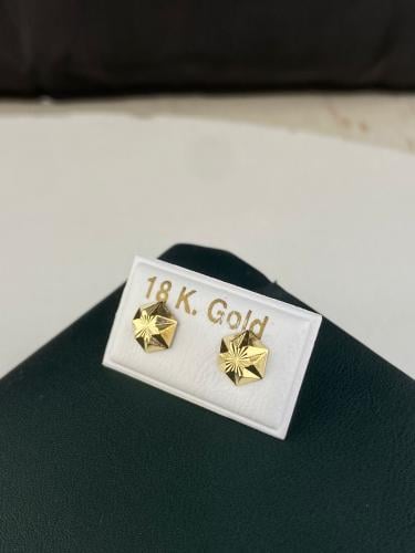 حلق اسباني طبي ذهب عيار 18 قفل آمن ومريح لبس يومي...