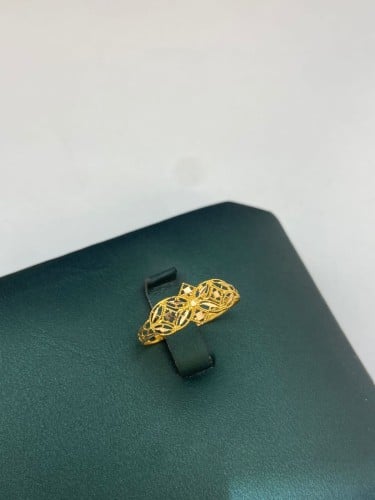 خاتم ذهب عيار21 غصن الزيتون فاخر و انيق المقاس19