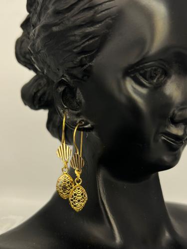 حلق ذهب عيار21 فاخر و انيق للهدايا بوابة.5