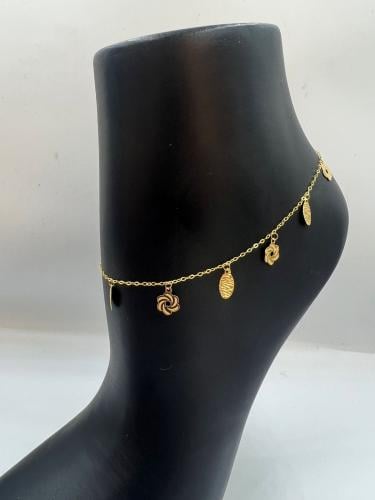 خلخال ذهب عيار21 فاخر و مميز ذهب عيار21 بوابة.5