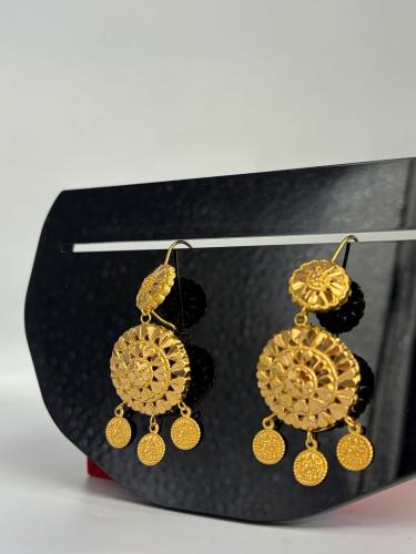 حلق كرسي جابر ذهب عيار21 فاخر و مميز وزن 4.82 بواب...