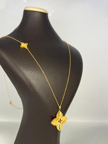 سبحة كوين ذهب عيار21 فاخره و مميزه بوابة.5