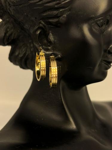 حلق ذهب عيار18 فاخر و مميز للمناسبات بوابة.5