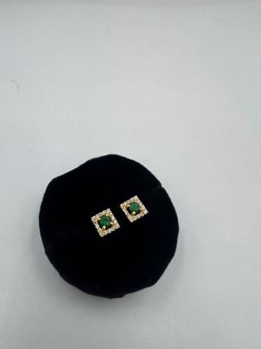 حلق تصميم الماس ذهب عيار٢١ لبس يومي بوابة.5