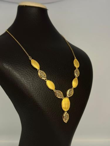 قلادة البصمة ذهب عيار21 مميزه و فاخره وزن 6.58 بوا...