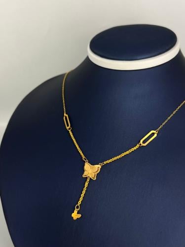 شوكر الفراشة ذهب عيار21 مميز و انيق وزن 1.63 بوابة...