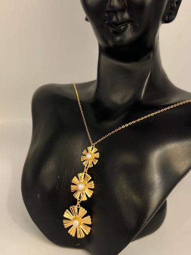 قلادة لولو ذهب عيار21 فاخره و مميزه بوابة.5