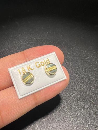 حلق اسباني طبي ذهب عيار 18 قفل آمن ومريح لبس يومي...