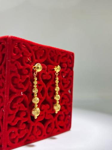 حلق الدوريكا فاخر و مميز للمناسبات ذهب عيار21 بواب...