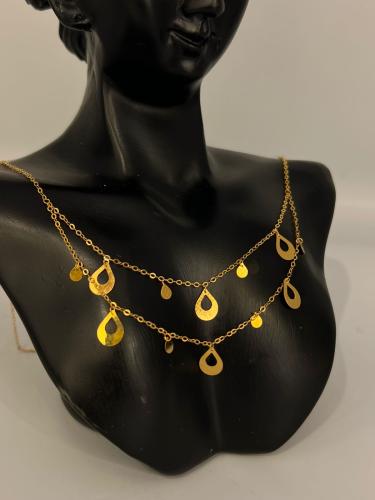 قلادة دورين ذهب عيار21 فاخره و مميزه للهدايا بوابة...