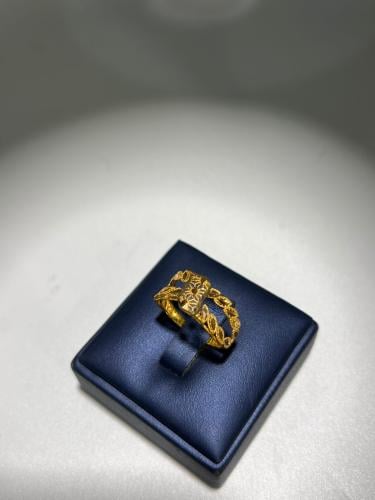 خاتم غصن الزيتون ذهب عيار21 فاخر و انيق مقاس16 بوا...