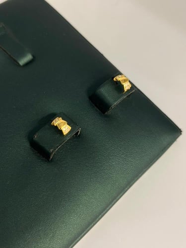 حلق شوميه ذهب عيار21 مميز و انيق للهدايا بوابة.5