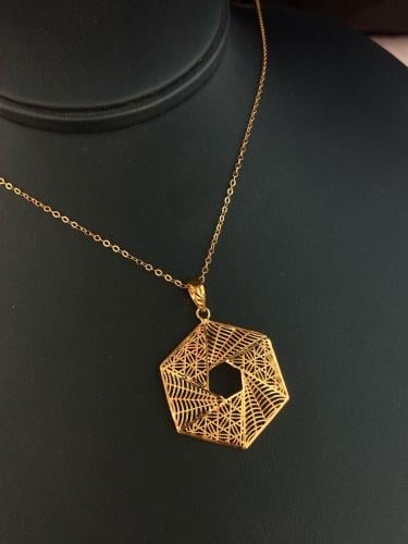 قلاده ذهب عيار21 فاخره و مميزه وزن 3.49 بوابة.5