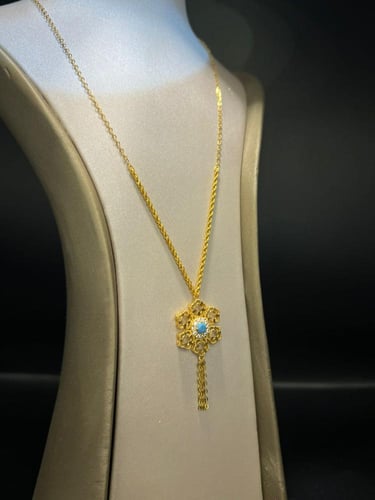 سبحة المبروم دورين ذهب عيار٢١ فاخره و انيقه بوابة....