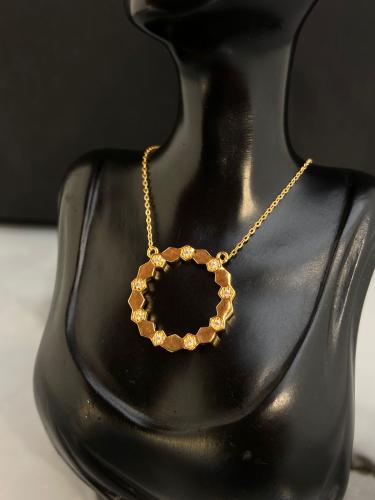 قلادة الشوميه ذهب عيار21 فاخره و مميزه وزن 3.04 بو...