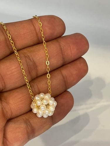 شوكر لؤلؤ زراعي مميز و انيق عيار21