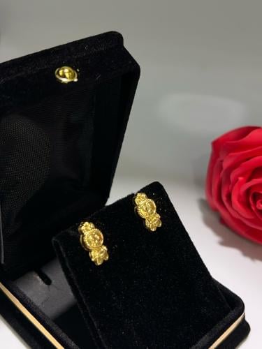 حلق ناعم و انيق للهدايا ذهب عيار18 بوابة.5