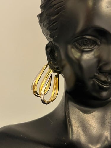 حلق ذهب عيار18 فاخر و انيق للهدايا بوابة.5