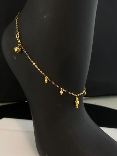 خلخال الجرس ذهب عيار21 فاخر و انيق بوابة.4