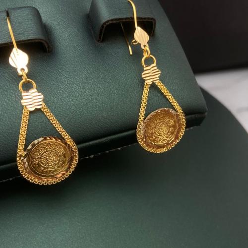 حلق الجنيه ذهب عيار21 فاخر و مميز للمناسبات وزن 3....