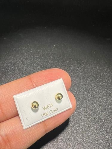 حلق اسباني طبي ذهب عيار 18 قفل آمن ومريح لبس يومي...