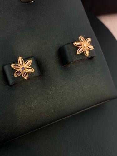 حلق غصن الزيتون ذهب عيار21 فاخر و انيق بوابة.4