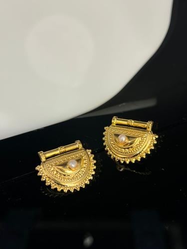 حلق البرقع فاخر و انيق للهدايا ذهب عيار21 بوابة.5