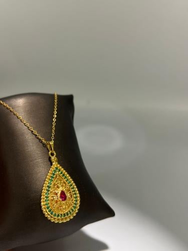 قلادة الدمعه فاخره و مميزه للهدايا ذهب عيار21 وزن...